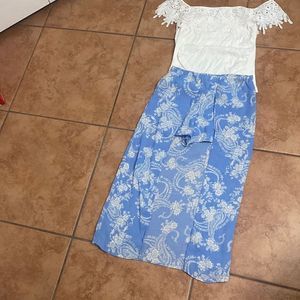 2 piece outfit , skort and off shoulder top